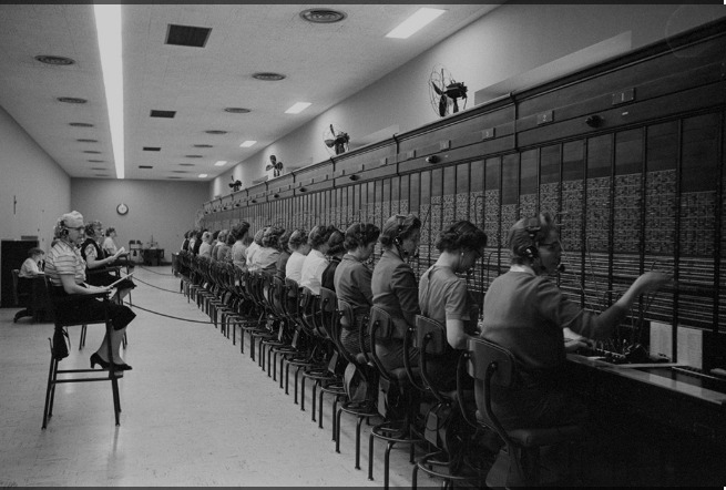 Women working at the U.S. Capitol switchboard. Washington, D.C. 1959